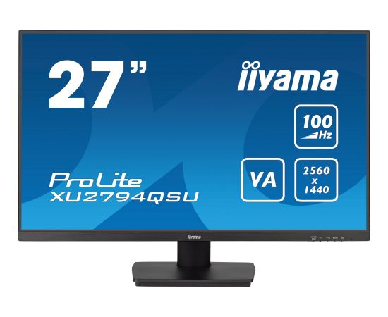 iiyama ProLite XU2794QSU-B6, LED monitor - 27 - black, QHD, VA, HDMI, DisplayPort, Free-Sync, USB, 100Hz panel