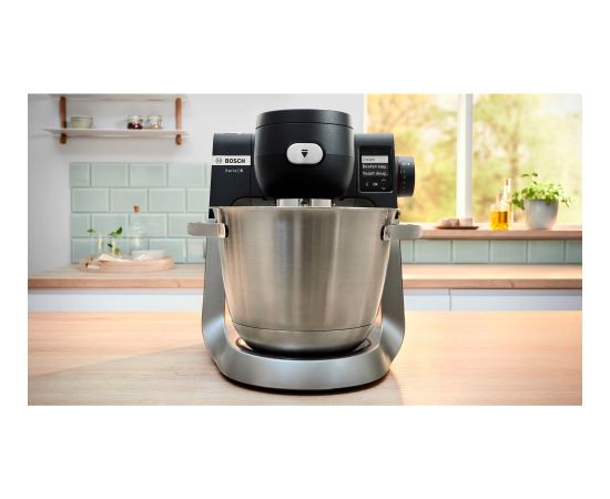 Bosch MUMS6ZS13D food processor (black/stainless steel, 1,600 watts, series 6, integrated scale, timer)