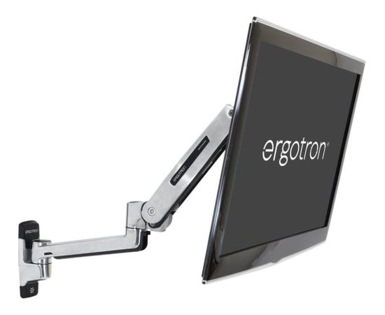 Ergotron LX stand-sit monitor arm, monitor holder (silver)