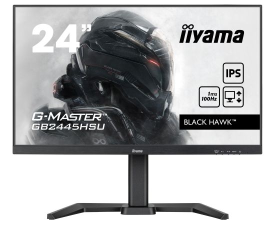 iiyama G-Master GB2445HSU-B1, gaming monitor - 24 -  black (matt), FullHD, IPS, AMD Free-Sync, 100Hz panel