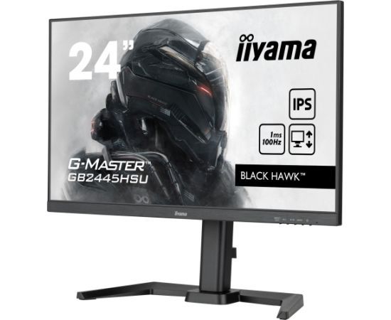 iiyama G-Master GB2445HSU-B1, gaming monitor - 24 -  black (matt), FullHD, IPS, AMD Free-Sync, 100Hz panel