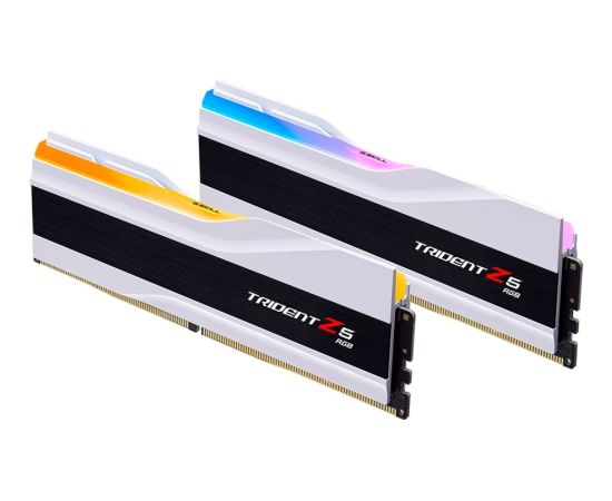 G.Skill DDR5 - 64GB - 6000 - CL - 30 (2x 32 GB) dual kit, RAM (white, F5-6000J3040G32GX2-TZ5RW, Trident Z5 RGB, INTEL XMP)