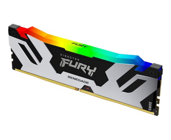 Kingston FURY DDR5 - 48GB - 6400 - CL - 32, Single RAM (silver/black, KF564C32RSA-48, Renegade RGB, INTEL XMP)