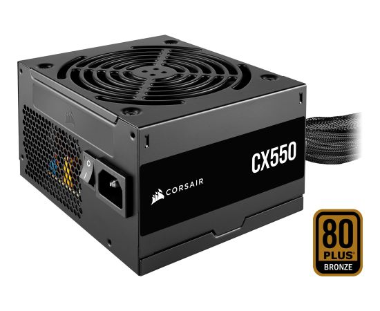 Corsair CX550 550W, PC power supply (black, 2x PCIe, 550 Watt)