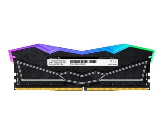 Team Group DDR5 - 32GB - 8000 - CL - 38 (2x 16 GB) dual kit, RAM (black, FF3D532G8000HC38DDC01, Delta RGB, INTEL XMP)