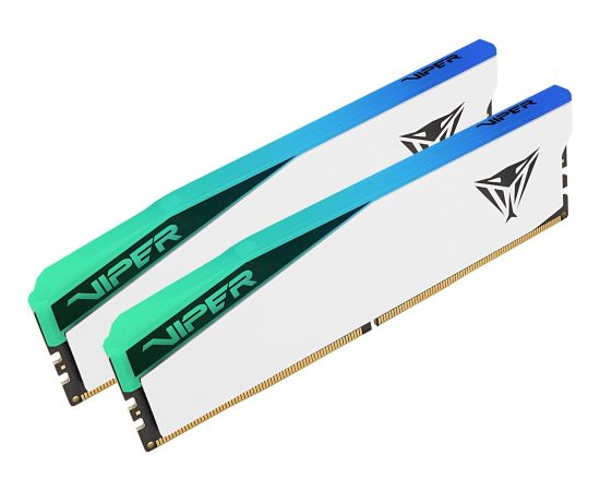 Patriot DDR5 - 96GB - 6000 - CL - 42 (2x 48 GB) dual kit, RAM (white, PVER596G60C42KW, Elite 5 RGB, INTEL XMP, AMD EXPO)