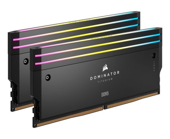 Corsair DDR5 - 48GB -7200- CL - 36 (2x 24 GB) dual kit, RAM (black, CMP48GX5M2X7200C36, Dominator Titanium, INTEL XMP)