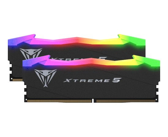 Patriot DDR5 - 48GB - 7600 - CL - 36 (2x 24 GB) dual kit, RAM (black, PVXR548G76C36K, Viper Xtreme 5 RGB, INTEL XMP)