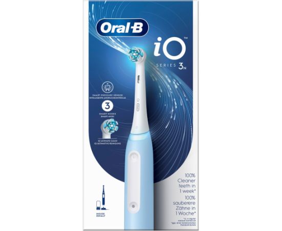 Braun Oral-B iO Series 3N, Electric Toothbrush (blue, Ice Blue)