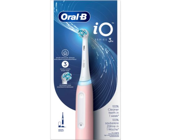 Braun Oral-B iO Series 3N, Electric Toothbrush (pink, Blush Pink)