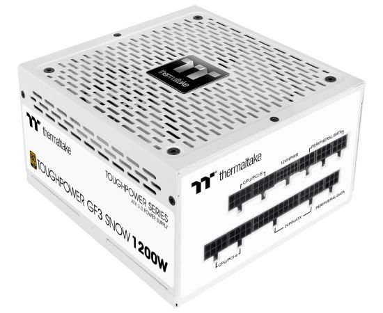 Thermaltake TT Toughpower GF3 Snow 1200W, PC power supply (white, 1x 12VHPWR, 5x PCIe, cable management, 1200 watts)