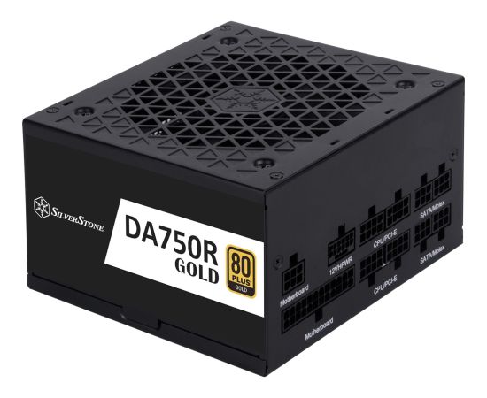 SilverStone SST-DA750R-GM 750W, PC power supply (black, 1x 12VHPWR, 4x PCIe, cable management, 750 watts) Datoru barošanas bloki