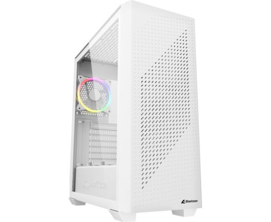 Sharkoon VS9 RGB , tower case (white, tempered glass)