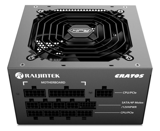 RAIJINTEK CRATOS 1000 BLACK, PC power supply (black, cable management, 1000 watts)