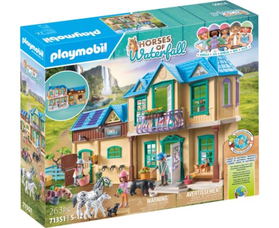 PLAYMOBIL 71351 Horses of Waterfall - Waterfall Ranch, construction toy