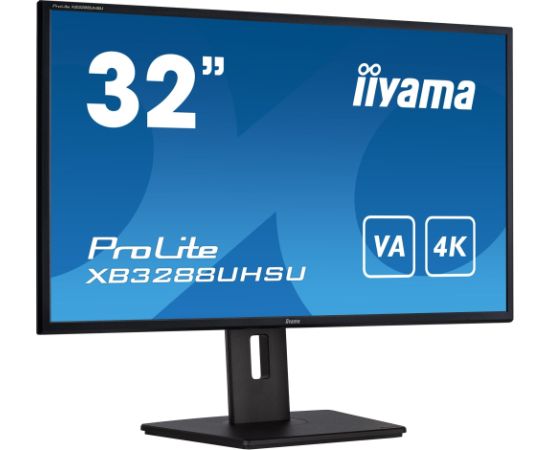 iiyama ProLite XB3288UHSU-B5, LED monitor - 31.5 - black, HDMI, DisplayPort