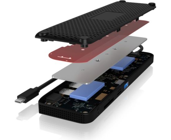 Raidsonic ICY BOX IB-DK2116-C, docking station (USB-C, HDMI, DisplayPort)