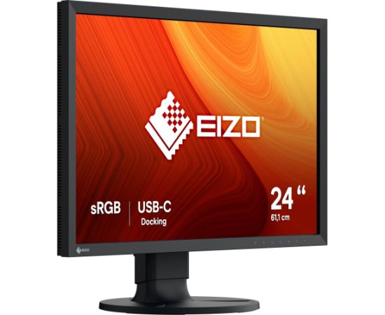 EIZO CS2400R, LED monitor - 24 - black, WXGA, USB-C, HDMI, IPS