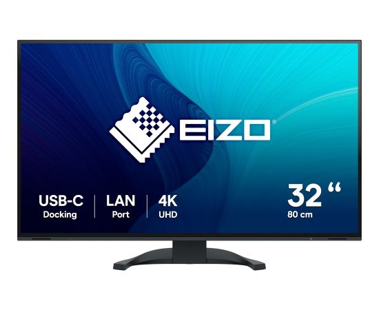 EIZO EV3240X-BK, LED monitor - 32 - black, UltraHD/4K, LAN, USB-C