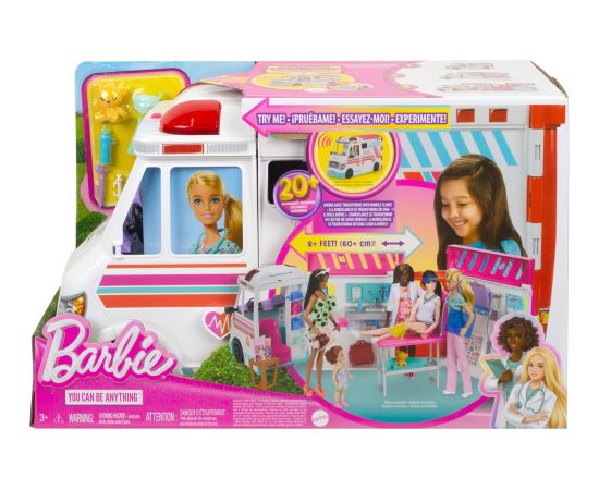 Mattel Barbie 2-in-1 Ambulance Playset, Toy Vehicle