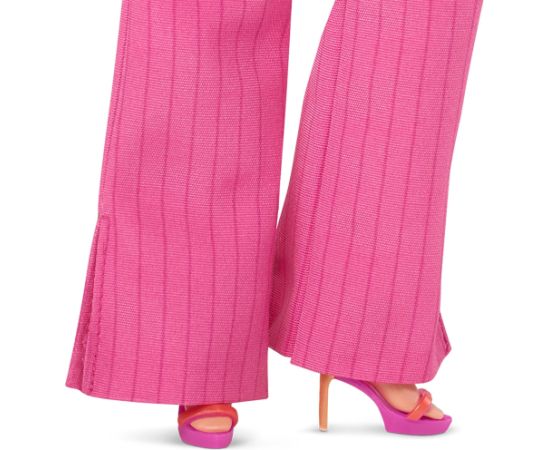 Mattel Barbie Signature The Movie - America Ferrera as Gloria doll for the film in a three-piece pants suit in pink, toy figure