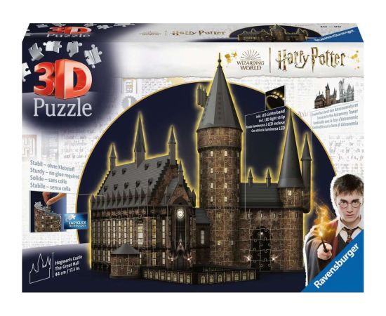 Ravensburger 3D Puzzle Hogwarts Castle - The Great Hall Night Edition