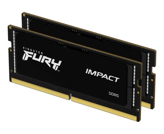 Kingston DDR5 - 32GB - 6400 - CL - 38 (2x 16 GB) dual kit, RAM (black, KF564S38IBK2-32, Impact, INTEL XMP)