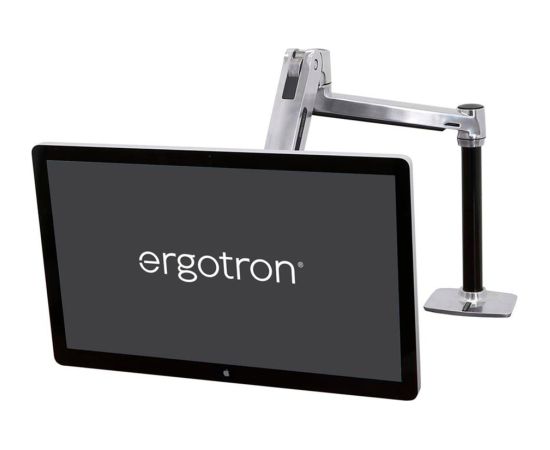 Ergotron LX monitor arm stand-up seat, monitor holder (aluminum)