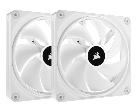 Corsair iCUE LINK QX140 RGB 140mm PWM Fan Case Fan (White, Starter Kit) Korpusu dzesēšana