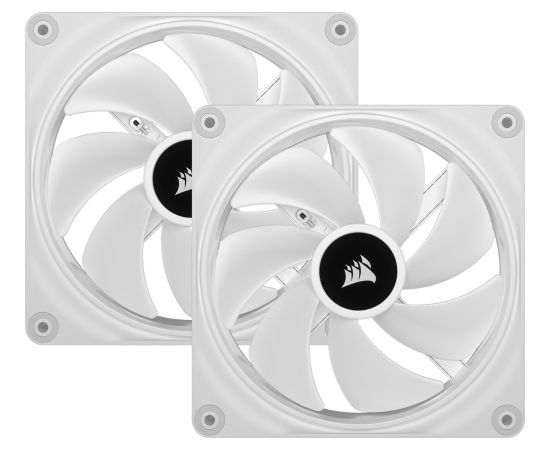 Corsair iCUE LINK QX140 RGB 140mm PWM Fan Case Fan (White, Starter Kit) Korpusu dzesēšana