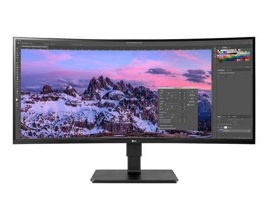 LG 35BN77CP-B, gaming monitor - 35 - black/silver, curved, HDMI, DisplayPort, USB-C, Free-Sync, 100Hz panel