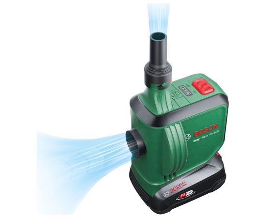 Bosch cordless air pump EasyInflate 18V-500, 18V (green/black, Li-ion battery 2.0Ah, POWER FOR ALL ALLIANCE)