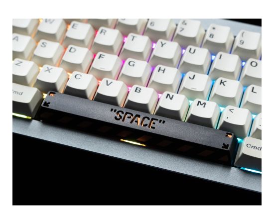 Keychron Spacebar Aluminum Alloy Artisan Keycap, Keycap (black/orange)