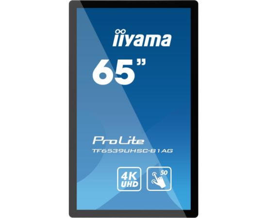 iiyama TF6539UHSC-B1AG, Public Display (black, UltraHD/4K, IPS, speakers)