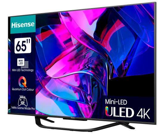 Hisense 65U7KQ, LED television - 65 -  silver, UltraHD/4K, triple tuner, HDR10+, WLAN, LAN, Bluetooth, 120Hz panel