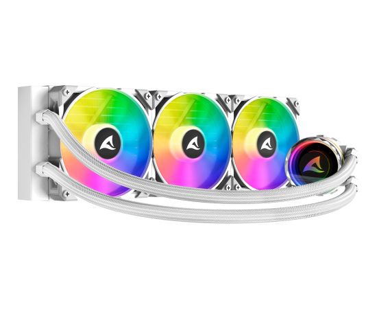 Sharkoon S90 RGB White AIO 360mm, water cooling (white)