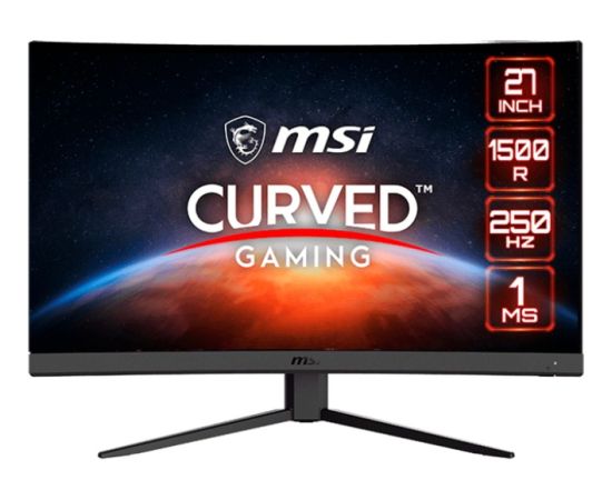 MSI Optix G27C4XDE, gaming monitor - 27 - black, FullHD, AMD Free-Sync, VA, 250Hz panel