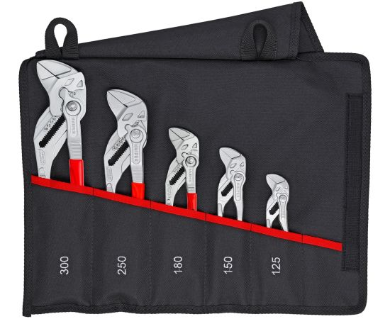 KNIPEX pliers wrench set 00 19 55 S4, pliers set (red, 5 pieces)