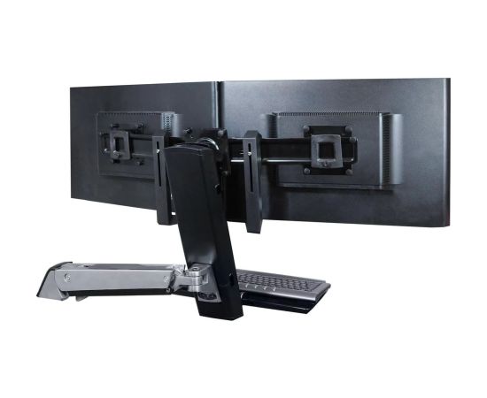 Ergotron Dual Monitor and Grip Kit, Mounting/Mounting (Silver)