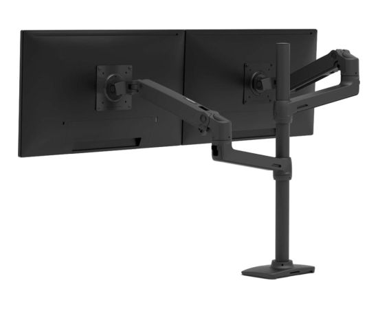 Ergotron LX Dual Monitor Arm, monitor mount (black)