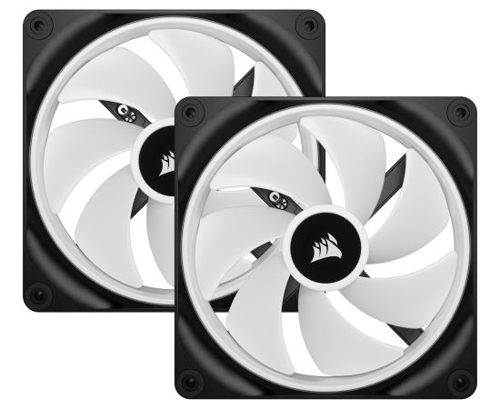 Corsair iCUE LINK QX140 RGB 140mm PWM Fan Case Fan (Black Starter Kit) Korpusu dzesēšana