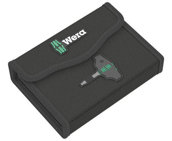 Wera Kraftform Kompakt 400 RA Set 2, with ratchet function, socket wrench (black/green, 1/4, 9 pieces, with ball lock)