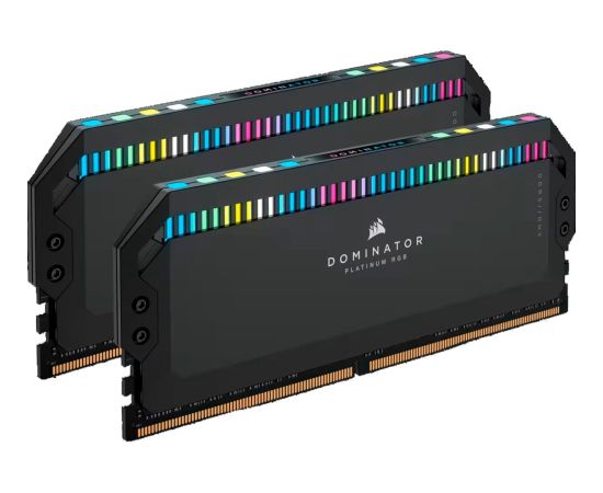 Corsair DDR5 - 64GB - 6600 - CL - 32 (2x 32 GB) dual kit, RAM (black, CMT64GX5M2B6600C32, Dominator Platinium, INTEL XMP)