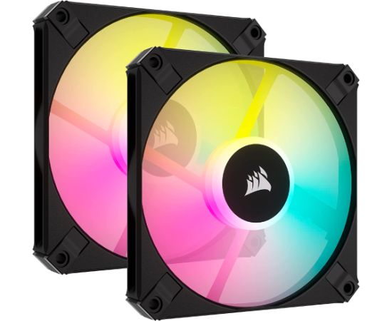 Corsair iCUE AF120 RGB Slim, case fan (black, pack of 2, incl. controller)