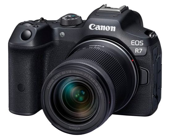 Canon EOS-R7 Kit (18-150mm IS STM), digital camera (black, incl. Canon RF-S 18-150mm F3.5-6.3 IS STM)