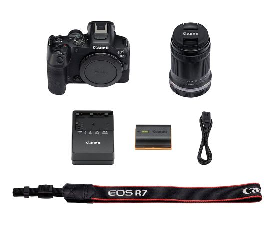 Canon EOS-R7 Kit (18-150mm IS STM), digital camera (black, incl. Canon RF-S 18-150mm F3.5-6.3 IS STM)