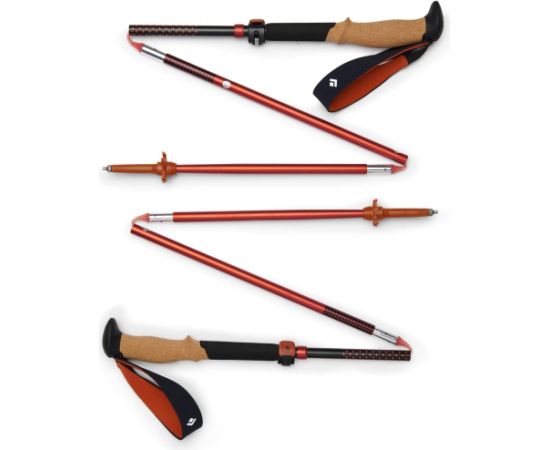 Black Diamond trekking poles Pursuit FLZ M/L, fitness device (black/red, 1 pair, 125-140 cm)