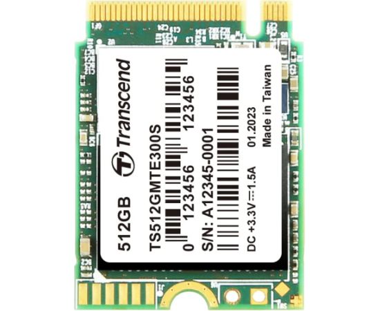 Transcend MTE300S 512GB, SSD (PCIe 3.0 x4, NVMe, M.2 2230)