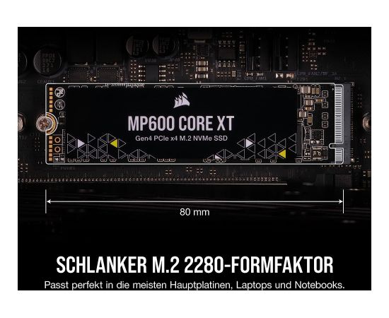 Corsair MP600 CORE XT 4 TB SSD - PCIe 4.0 x4, NVMe 1.4, M.2 2280