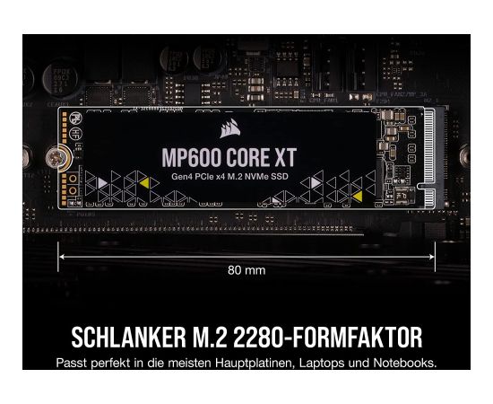 Corsair MP600 Core XT 1 TB, SSD (Black, PCIe 4.0 X4, NVME 1.4, M.2 2280)